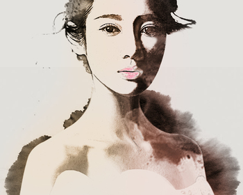 墨画