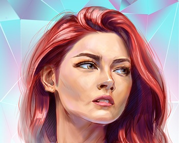 欧美女肖像风格练习